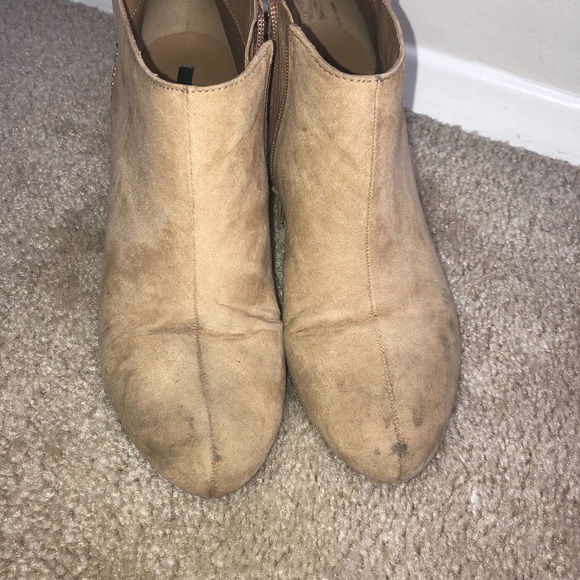 Tan Rhinestone Booties - Picture 6 of 7